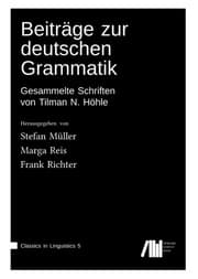 Cover von Beiträge zur deutschen Grammatik: Gesammelte Schriften von Tilman N. Höhle