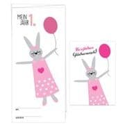 Cover von Babykalender Mein erstes Jahr für Mädchen, inkl. passender Glückwunschkarte