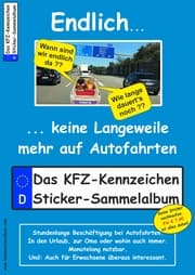 Cover von Das KFZ-Kennzeichen Sticker-Sammelalbum