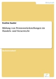 Cover von Bildung von Pensionsrückstellungen im Handels- und Steuerrecht