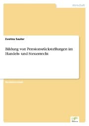 Cover von Bildung von Pensionsrückstellungen im Handels- und Steuerrecht