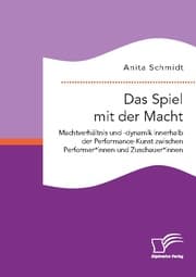 Cover von Das Spiel mit der Macht. Machtverhältnis und -dynamik innerhalb der Performance-Kunst zwischen Performer