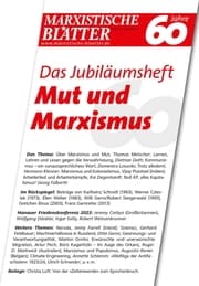 Cover von Das Jubiläumsheft - Mut und Marxismus