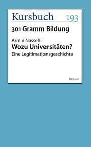 Cover von Wozu Universitäten?