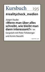 Cover von 'Wenn man über alles schreibt, wie bleibt man dann interessant?'