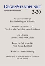 Cover von GegenStandpunkt 2-20