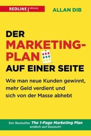 Cover von Der Marketingplan auf einer Seite