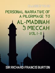 Cover von Personal Narrative of a Pilgrimage to Al-Madinah & Meccah Vol I & Vol II
