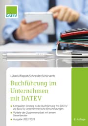 Cover von Buchführung im Unternehmen mit DATEV, 8. Auflage