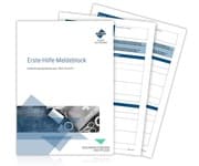 Cover von Erste-Hilfe-Meldeblock