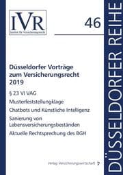 Cover von Düsseldorfer Vorträge zum Versicherungsrecht 2019