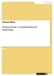 Cover von Transactional vs. transformational leadership