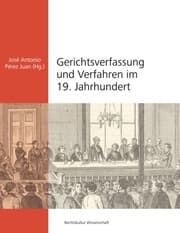 Cover von Gerichtsverfassung und Verfahren im 19. Jahrhundert