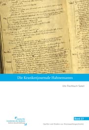 Cover von Die Krankenjournale Hahnemanns
