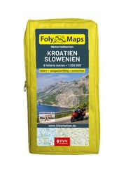 Cover von FolyMaps Motorradkarten Kroatien Slowenien