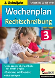 Cover von Wochenplan Rechtschreibung / Klasse 3