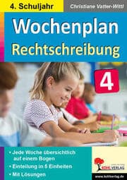 Cover von Wochenplan Rechtschreibung / Klasse 4