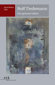 Cover von Rolf Tiedemann - Der getreue Editor