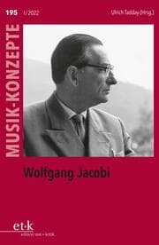 Cover von MUSIK-KONZEPTE 195: Wolfgang Jacobi