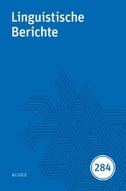 Cover von Linguistische Berichte Heft 284