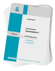 Cover von Karteikarten Sachenrecht I