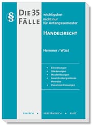 Cover von Die 35 wichtigsten Fälle Handelsrecht