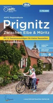 Cover von BVA ADFC Regionalkarte Prignitz, mit Knotenpunkten 1:75.000