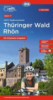 Cover von BVA ADFC Radtourenkarte Thüringer Wald Rhön 1:150.000
