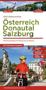 Cover von BVA ADFC Radtourenkarte Österreich Donautal Salzburg 1:150.000