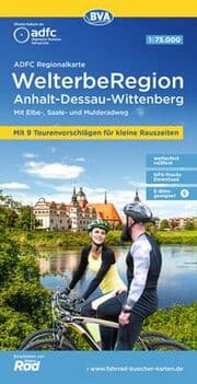 Cover von BVA ADFC Regionalkarte WelterbeRegion Anhalt - Dessau- Wittenberg 1:75.000