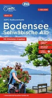 Cover von BVA ADFC Radtourenkarte Bodensee Schwäbische Alb 1:150.000