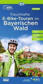 Cover von BVA ADFC Regionalkarte Traumhafte E-Bike-Touren im Bayerischen Wald 1:75.000