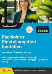 Cover von Fachlehrer Einstellungstest bestehen