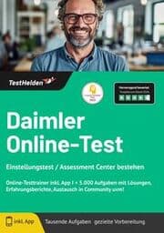 Cover von Daimler Online-Test: Einstellungstest / Assessment Center bestehen - Online-Testtrainer inkl. App I + 5.000 Aufgaben mit Lösungen, Erfahrungsberichte, Austausch in Community uvm!