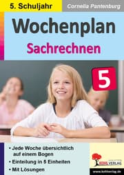 Cover von Wochenplan Sachrechnen / Klasse 5