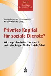 Cover von Privates Kapital für soziale Dienste?