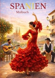 Cover von SPANIEN Malbuch für Erwachsene mit 50 wunderschönen Ausmalmotiven