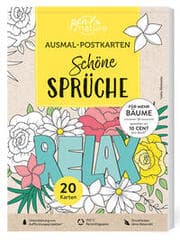 Cover von Ausmal-Postkarten Schöne Sprüche