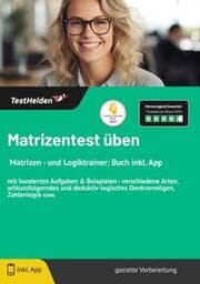 Cover von Matrizentest üben - Matrizen - und Logiktrainer