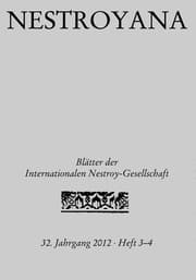 Cover von Nestroyana