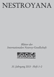 Cover von Nestroyana