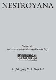 Cover von Nestroyana
