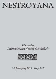 Cover von Nestroyana