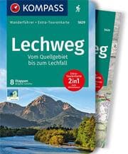 Cover von KOMPASS Wanderführer Lechweg, Vom Quellgebiet bis zum Lechfall, 8 Etappen