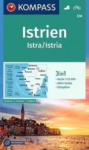 Cover von KOMPASS Wanderkarte 238 Istrien, Istra, Istria 1:75.000