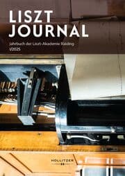 Cover von LISZT JOURNAL