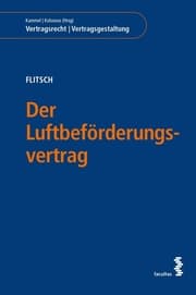 Cover von Der Luftbeförderungsvertrag