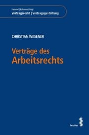 Cover von Verträge des Arbeitsrechts