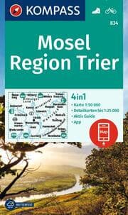 Cover von KOMPASS Wanderkarte 834 Mosel, Region Trier 1:50.000