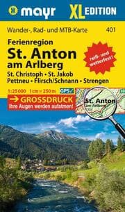 Cover von Mayr Wanderkarte Ferienregion St. Anton am Arlberg XL 1:25.000